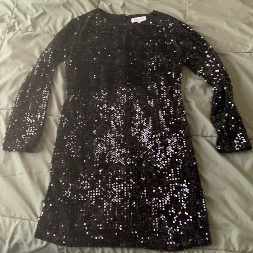 Black Sequin Dress